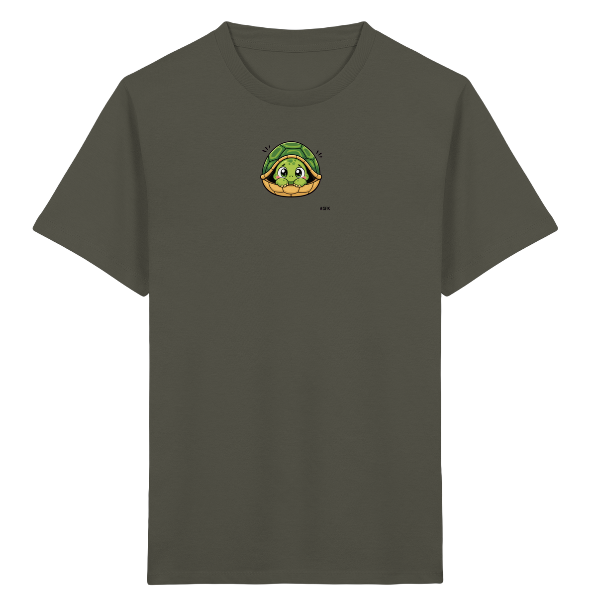 Schüchterne Schildkröte: Kuscheliges T-Shirt für Kinder - Kinder Bio T-Shirt