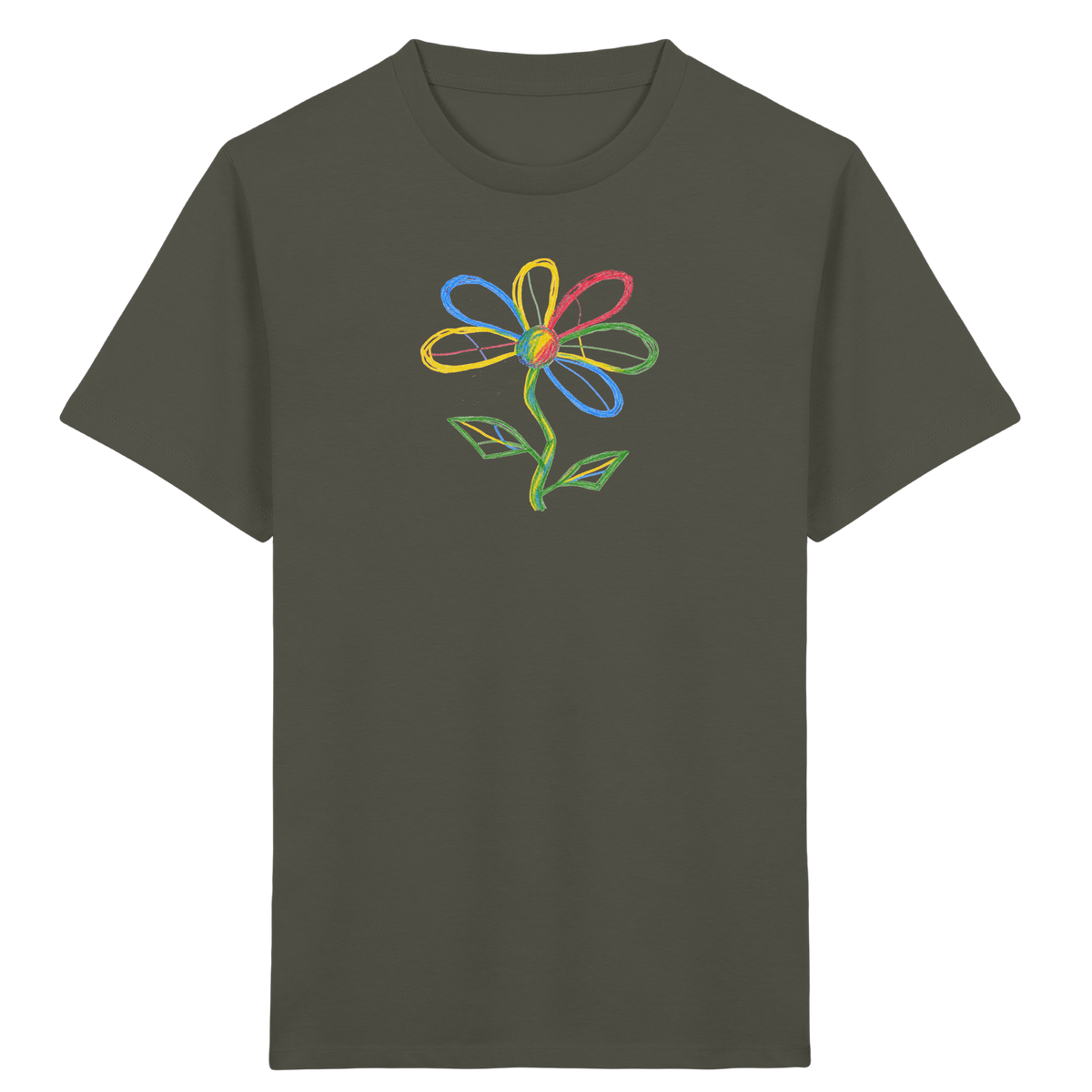 Bunte Punktblume Kinder T-Shirt - Kinder Bio T-Shirt