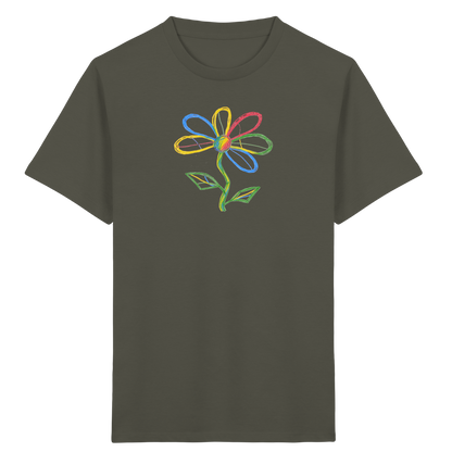 Bunte Punktblume Kinder T-Shirt - Kinder Bio T-Shirt