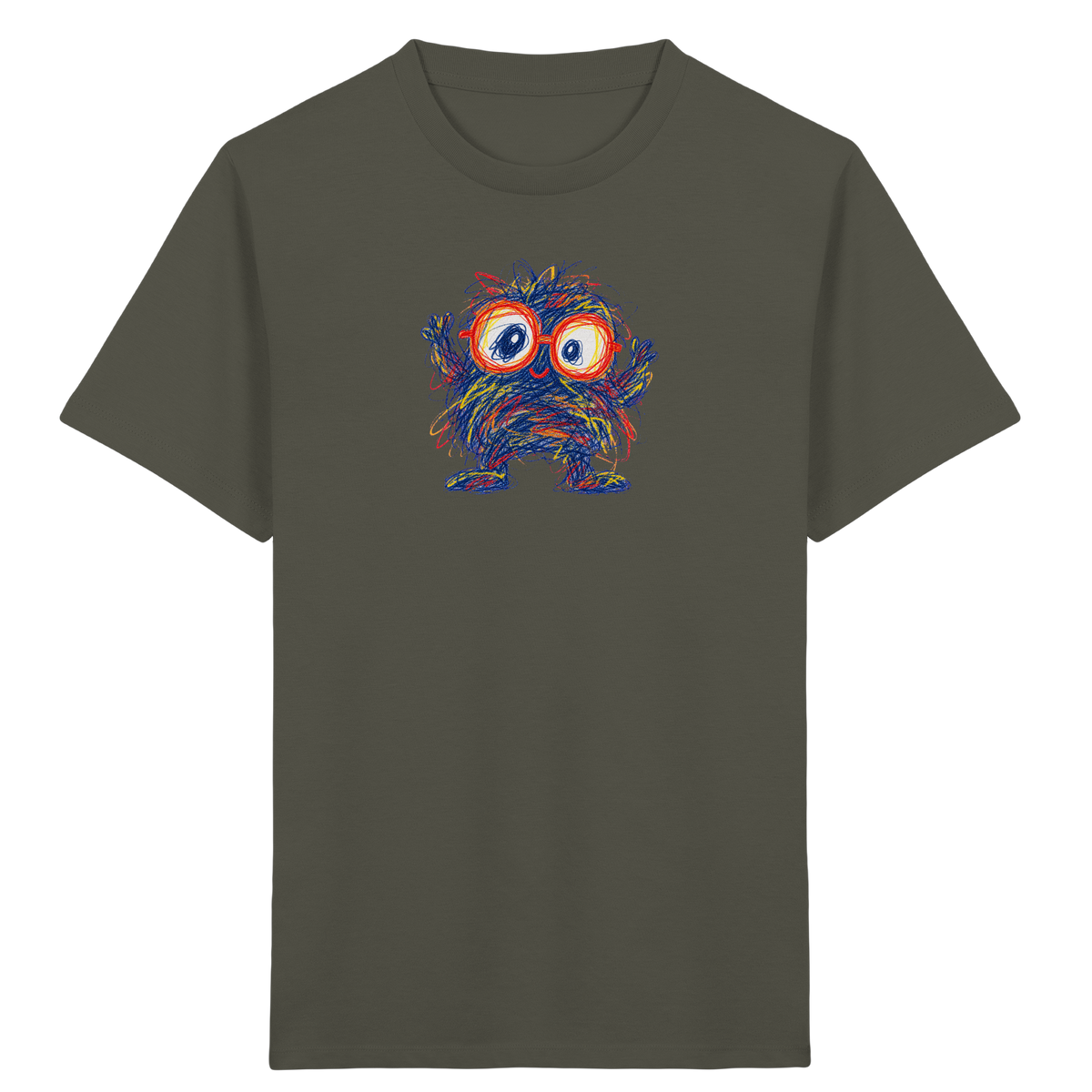 Brillenknäuel Kritzelmonster Shirt - Kinder Bio T-Shirt