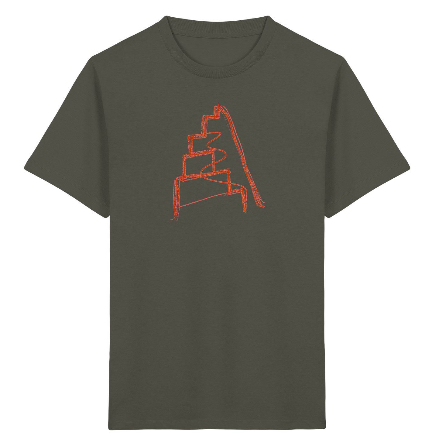 Rostbraune Wackeltreppe für Kinder - Kinder Bio T-Shirt