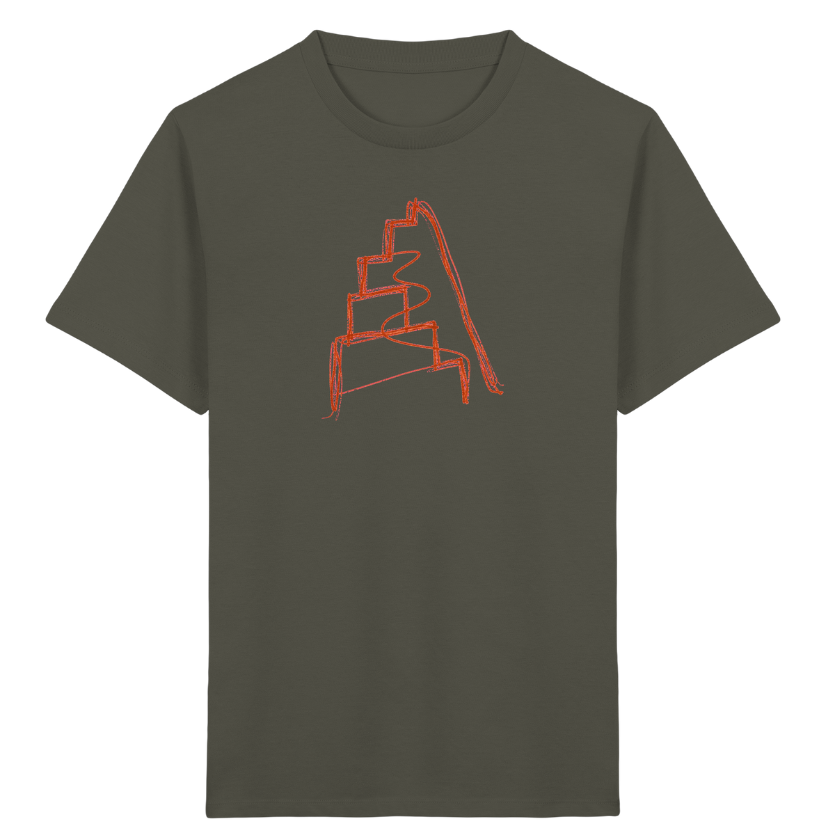 Rostbraune Wackeltreppe für Kinder - Kinder Bio T-Shirt