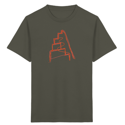 Rostbraune Wackeltreppe für Kinder - Kinder Bio T-Shirt