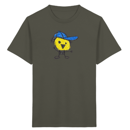 Kritzelkopf mit schiefer Mütze - Kinder Bio T-Shirt