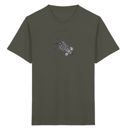Maus von oben Kinderzeichnung - Kinder Bio T-Shirt