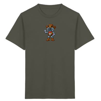 Pixel Roboter T-Shirt: Freundliches Lächeln - Kinder T-Shirt