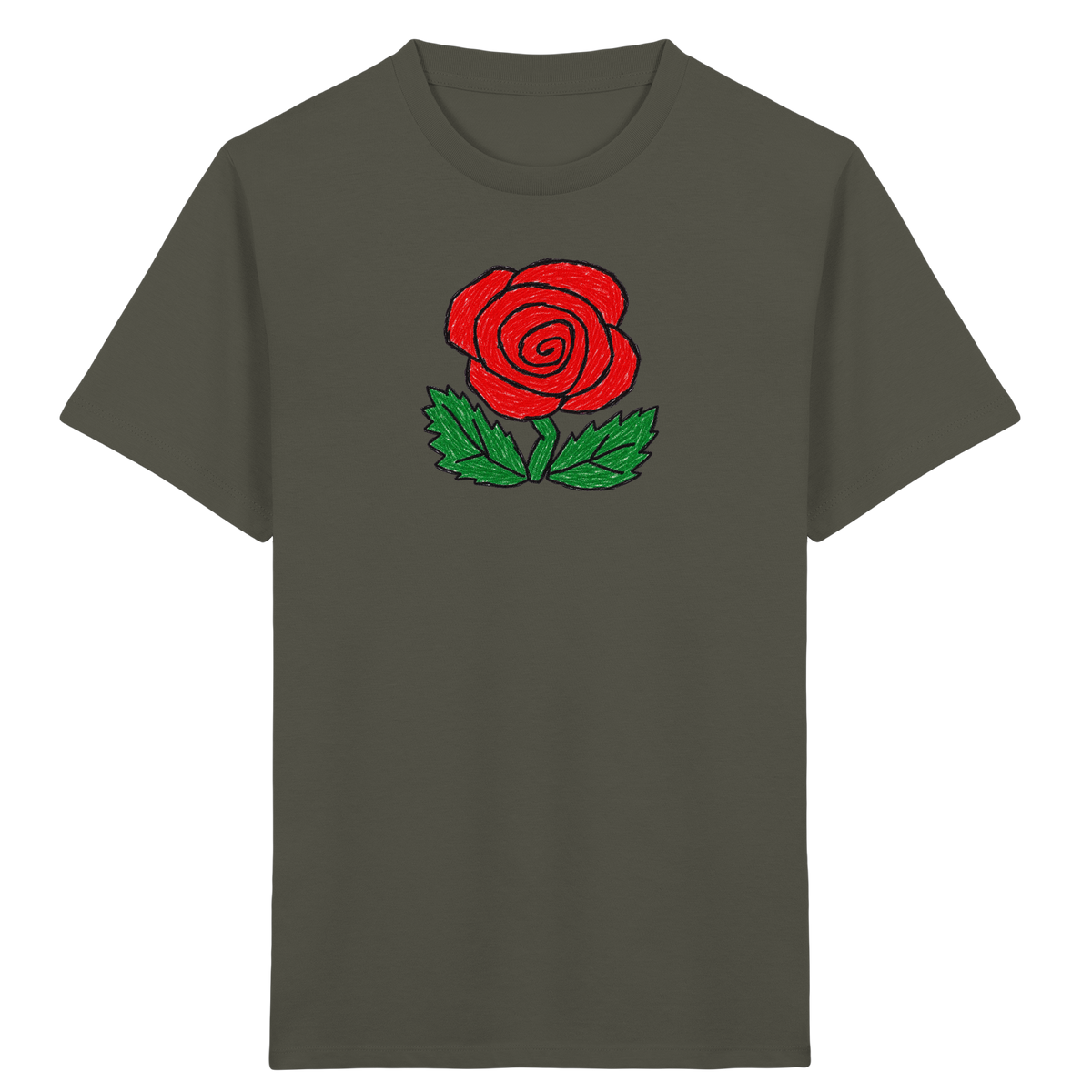 Kritzel-Rose Kinder T-Shirt - Kinder Bio T-Shirt
