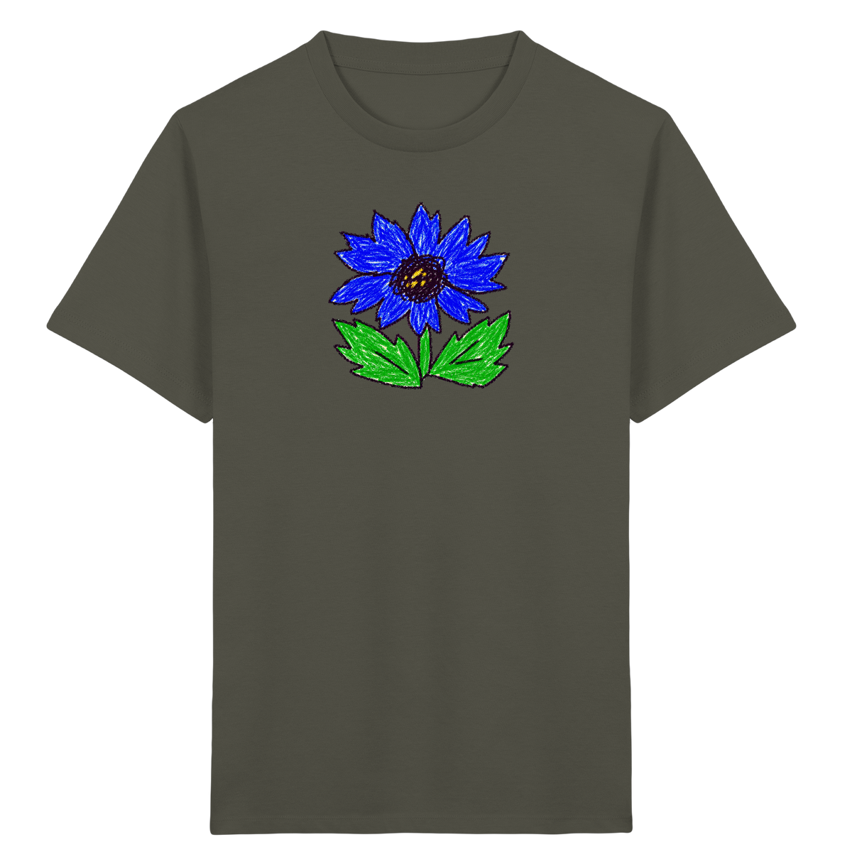 Kritzel Kornblume Kinder Shirt - Kinder Bio T-Shirt