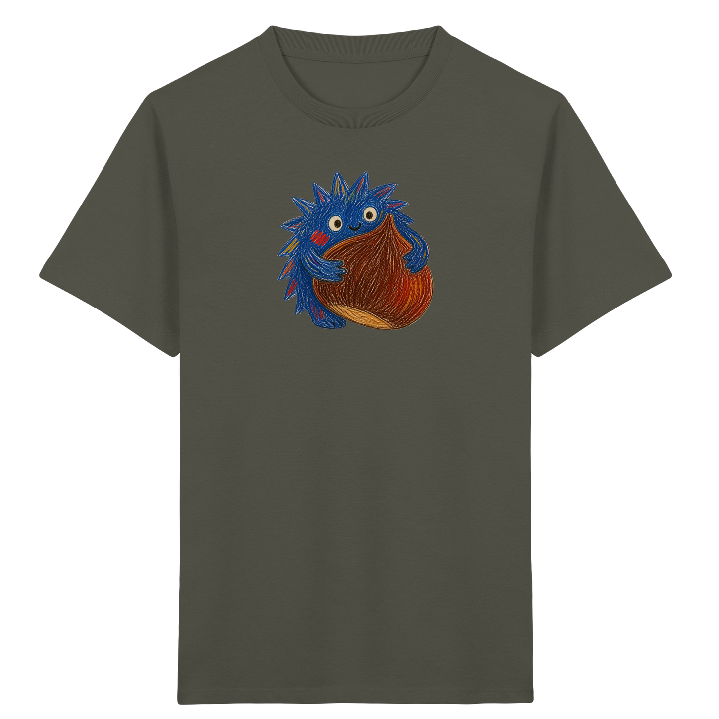 Kastanienknirps umarmt Kastanie - Kinder Bio T-Shirt