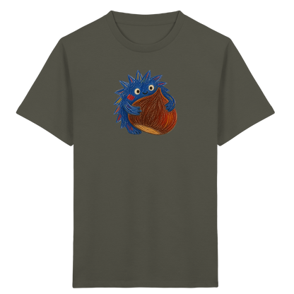 Kastanienknirps umarmt Kastanie - Kinder Bio T-Shirt