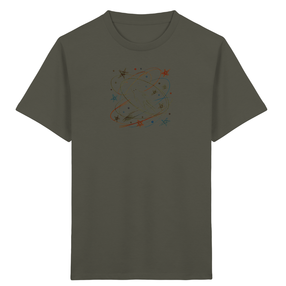 Verspieltes Kinder T-Shirt galaktischer Weltraum - Kinder Bio T-Shirt
