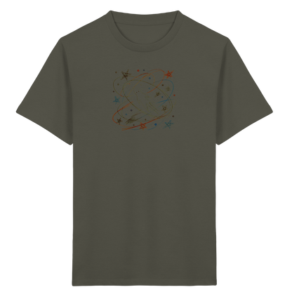 Verspieltes Kinder T-Shirt galaktischer Weltraum - Kinder Bio T-Shirt