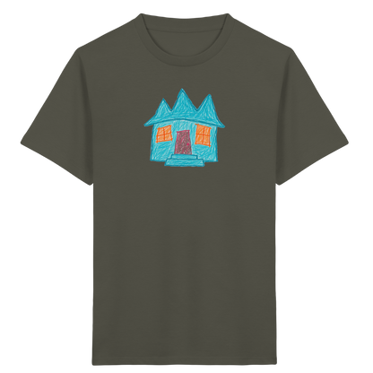 Türkises Zickzackhaus Kinder Shirt - Kinder Bio T-Shirt