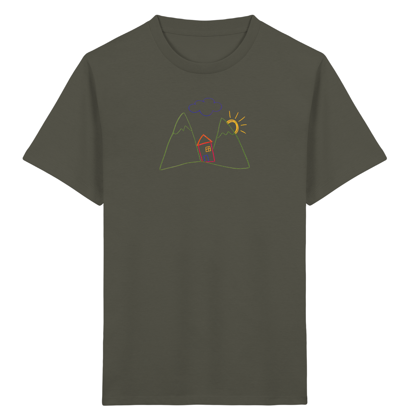 Fröhliches Bergpanorama Kinder T-Shirt - Kinder Bio T-Shirt
