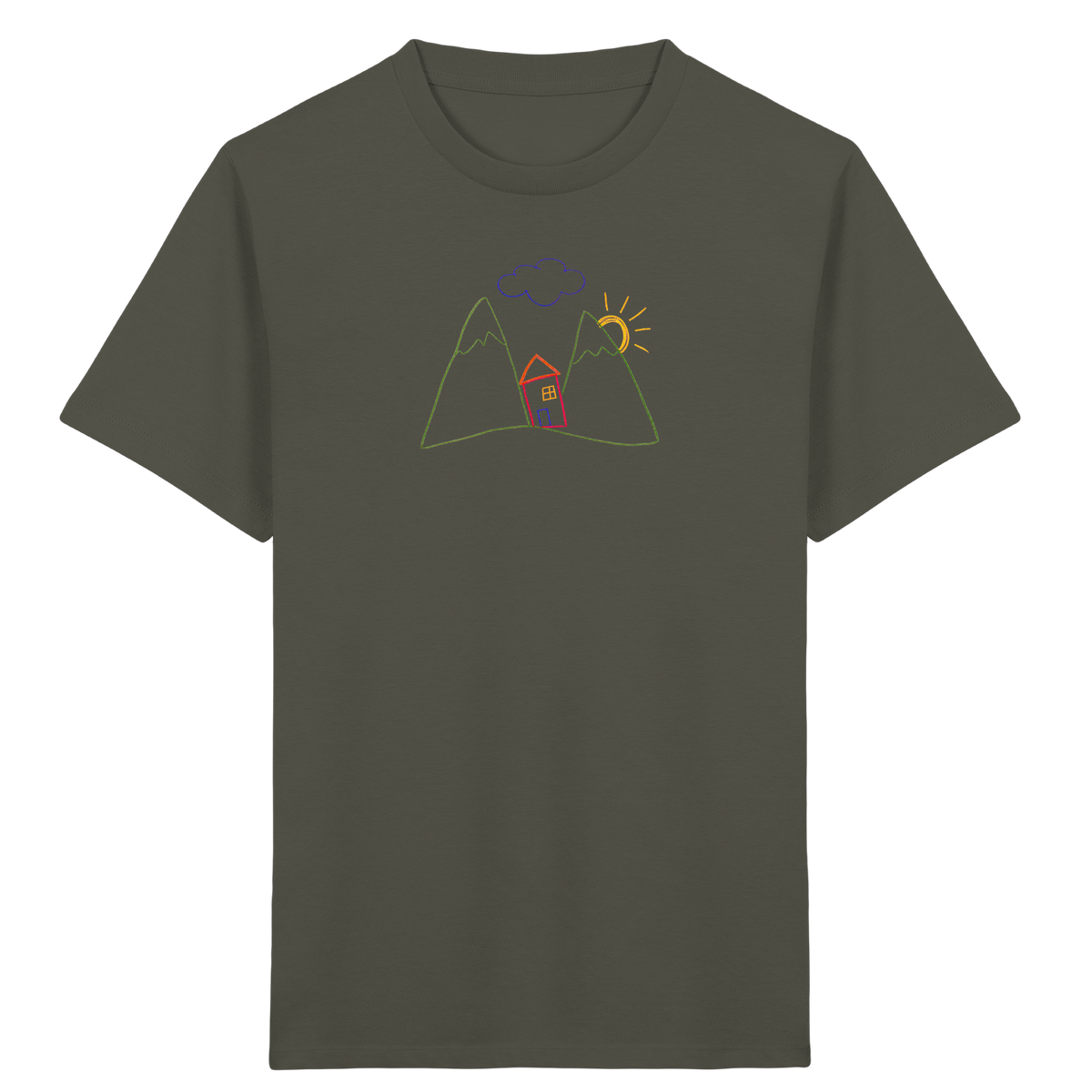 Fröhliches Bergpanorama Kinder T-Shirt - Kinder Bio T-Shirt