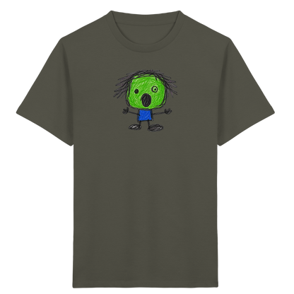 Kritzelkopf beim Staunen - Kinder Bio T-Shirt