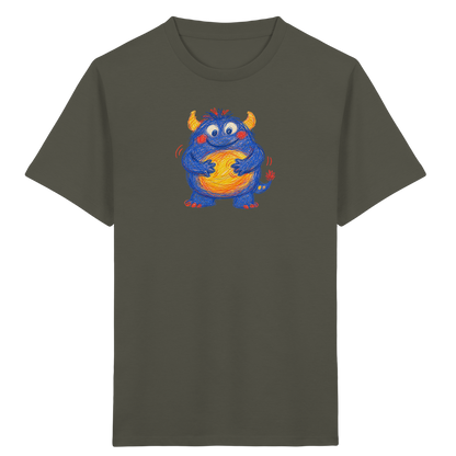 Bauchklopfer Monster Kinder Shirt - Kinder Bio T-Shirt