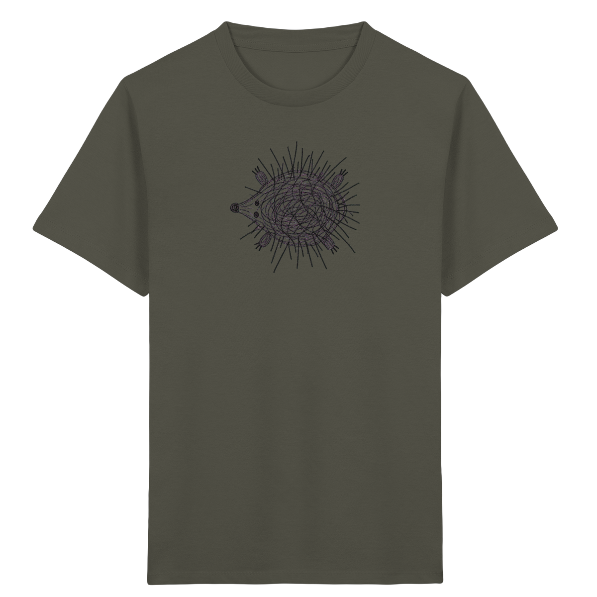 Igel von oben gezeichnet - Kinder Bio T-Shirt