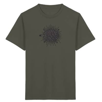 Igel von oben gezeichnet - Kinder Bio T-Shirt