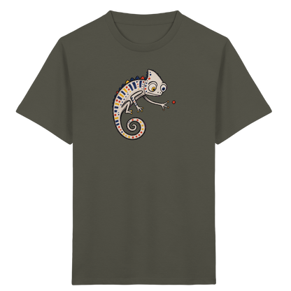 Verspieltes Chamäleon Kinder T-Shirt bunt - Kinder Bio T-Shirt