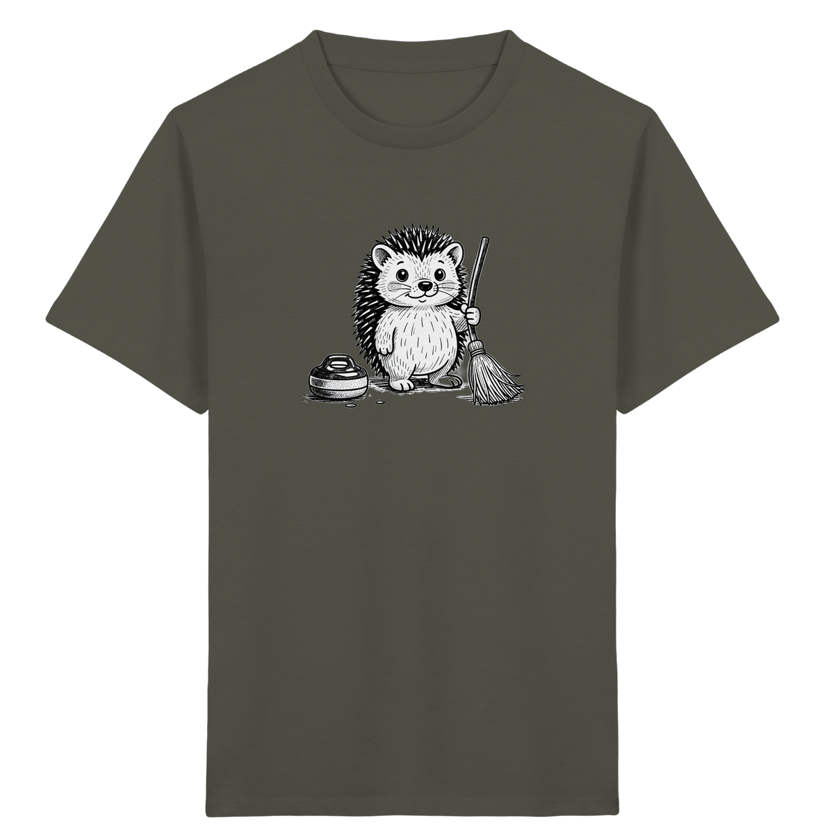 Igel beim Curling: Kinder T-Shirt - Kinder Bio T-Shirt
