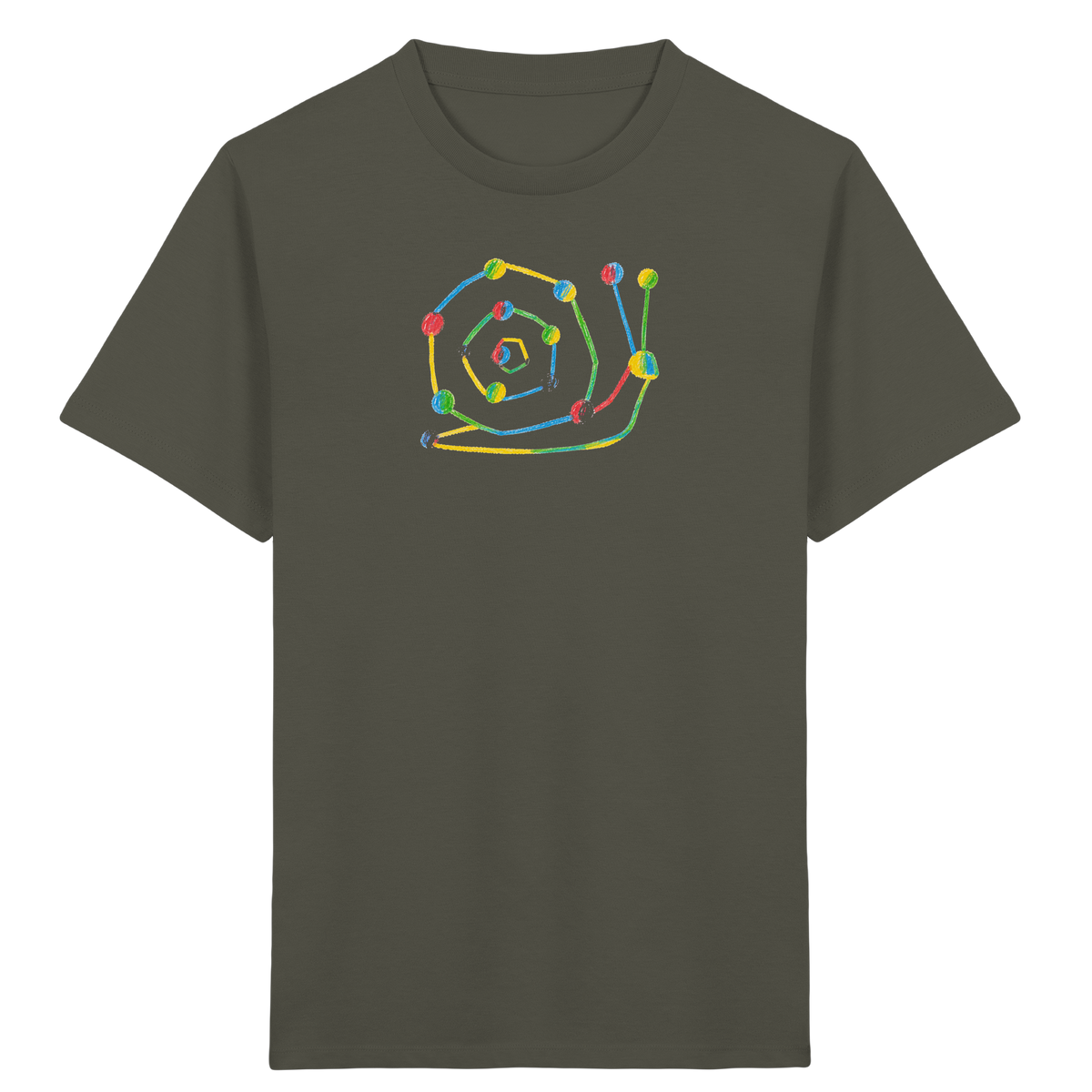 Farbpunkt Schnecke Kinder Shirt - Kinder Bio T-Shirt