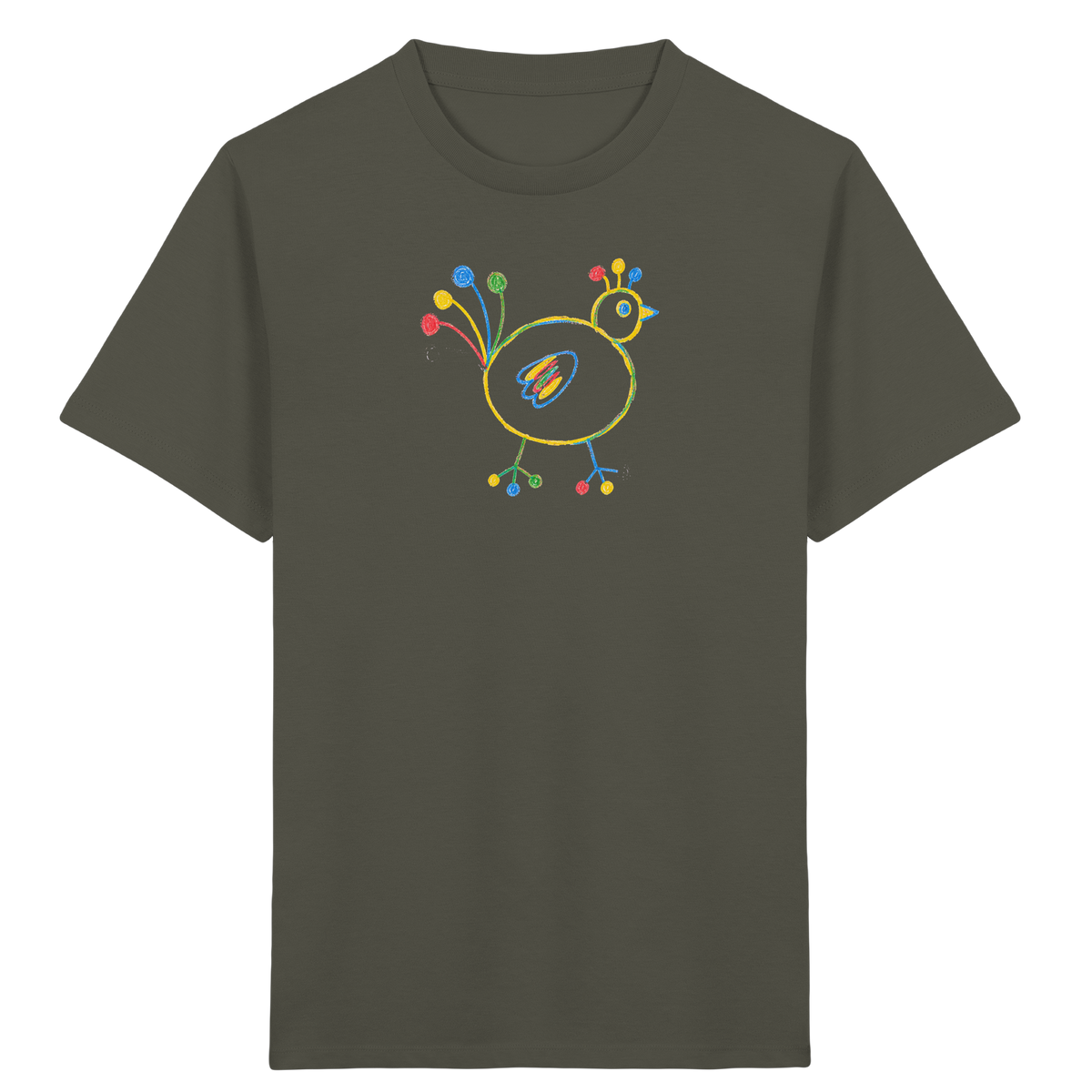Farbpunkt-Huhn für Kinder - Kinder Bio T-Shirt