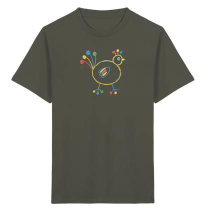 Farbpunkt-Huhn für Kinder - Kinder Bio T-Shirt