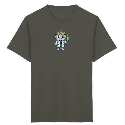 Pixel Roboter Wissenschaftler: Fröhliches Kinder T-Shirt - Kinder T-Shirt
