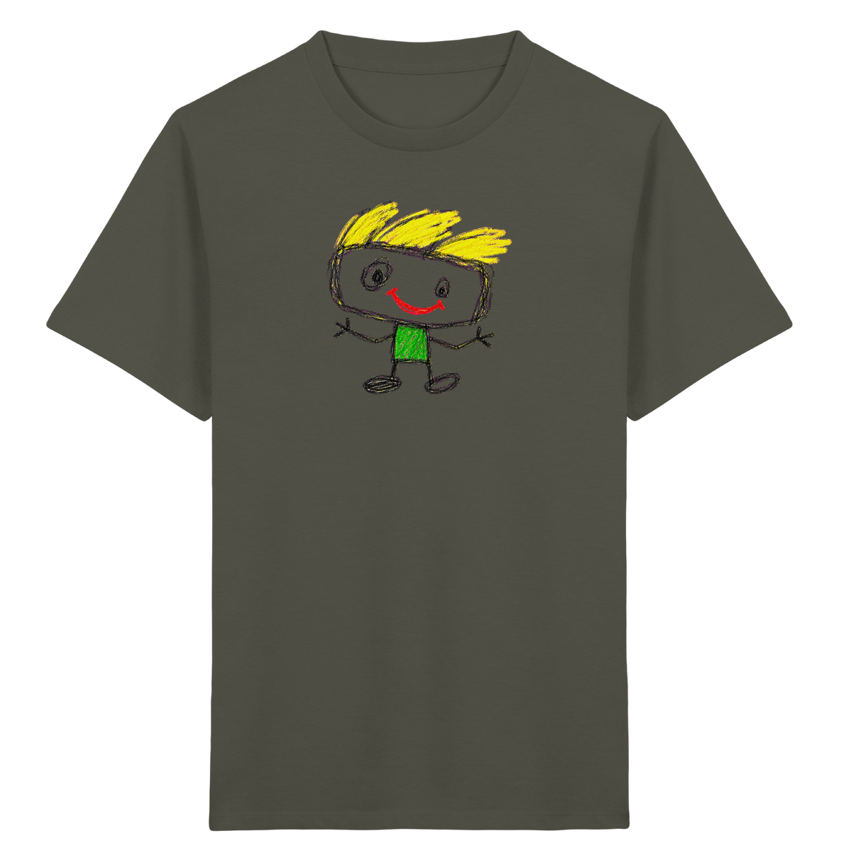 Kritzelkopf mit Windhaar - Kinder Bio T-Shirt