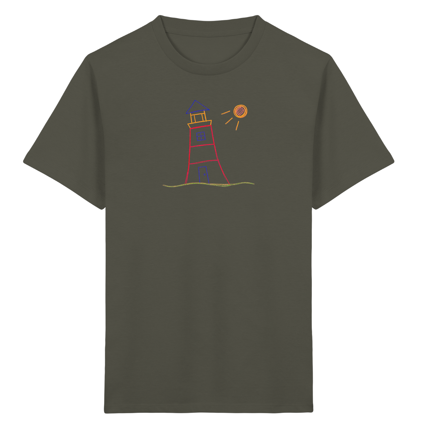Maritimes Leuchtturm T-Shirt für Kinder - Kinder Bio T-Shirt