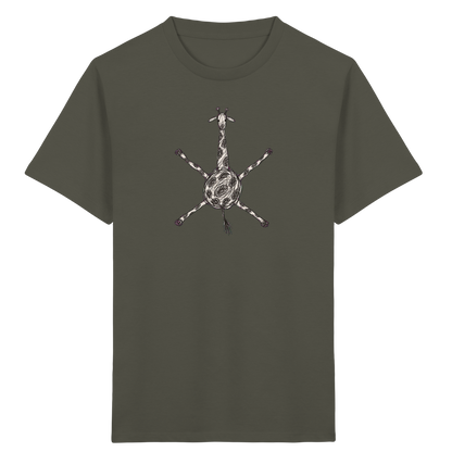 Giraffe von oben gezeichnet - Kinder Bio T-Shirt