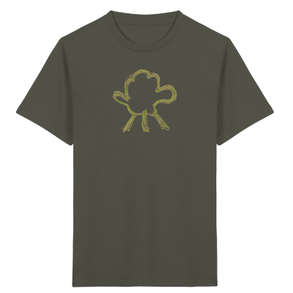 Olivgrüne Wolkenfigur Kinder Shirt - Kinder Bio T-Shirt