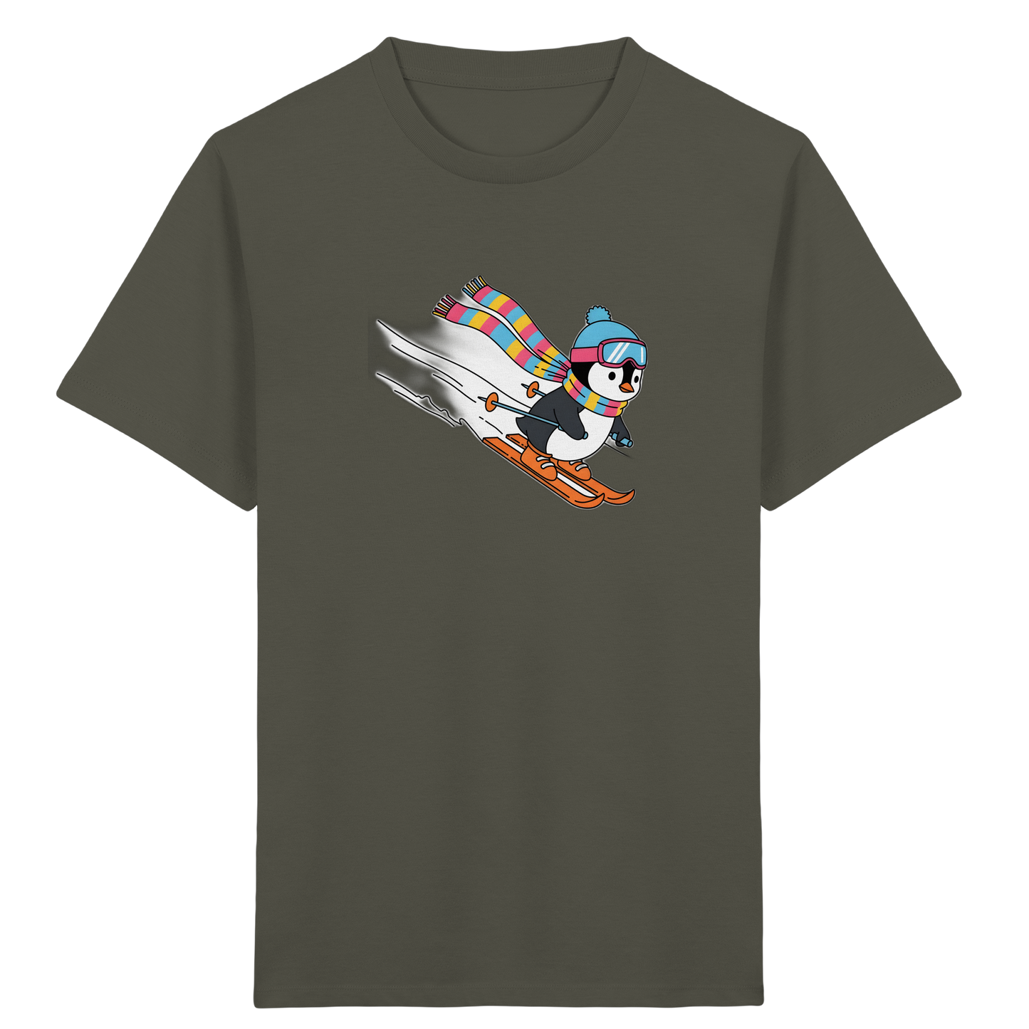 Fröhlicher Pinguin: Ski Abenteuer T-Shirt