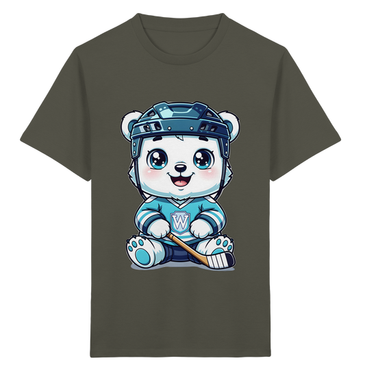 Eisbär Eishockey T-Shirt für Kinder - Kinder Bio T-Shirt