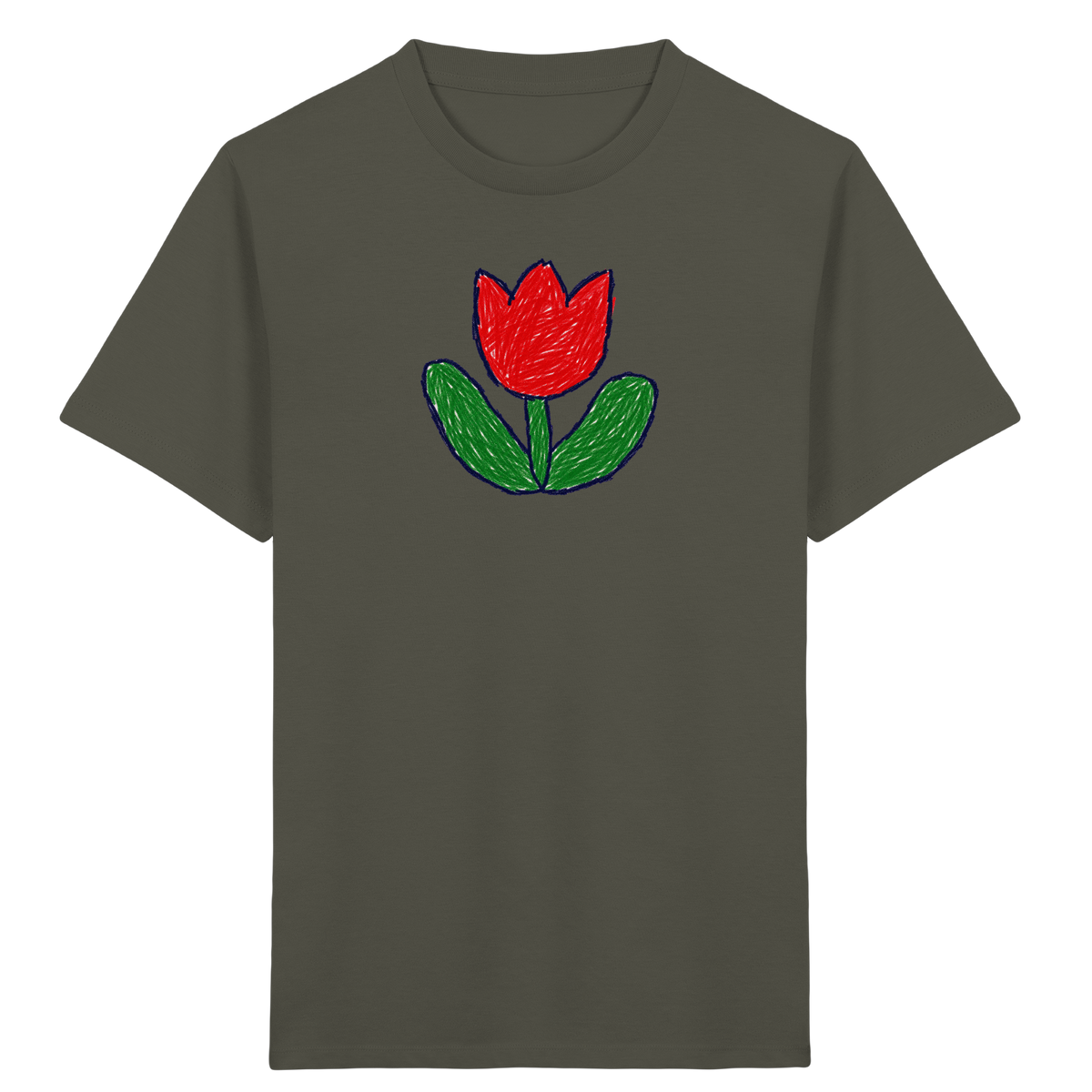Kritzel Tulpe Kinder Shirt - Kinder Bio T-Shirt
