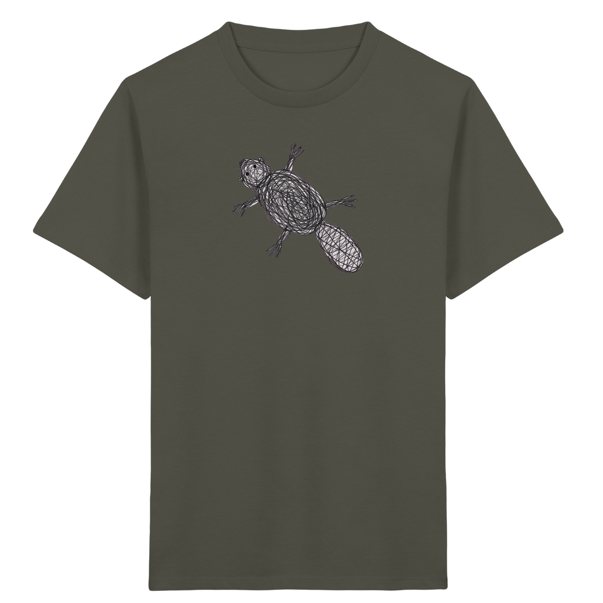 Biber von oben - Kinder Bio T-Shirt