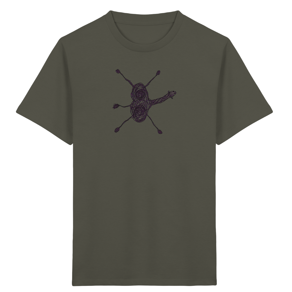 Kamel von oben gezeichnet - Kinder Bio T-Shirt