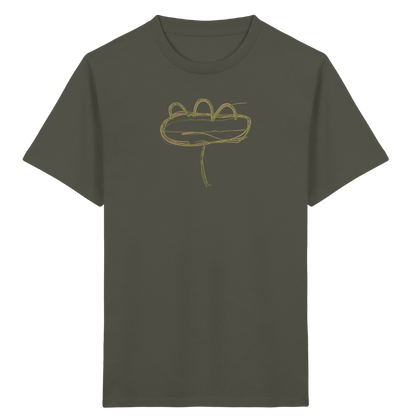 Moosgrüne Linieninsel Kinder T-Shirt - Kinder Bio T-Shirt