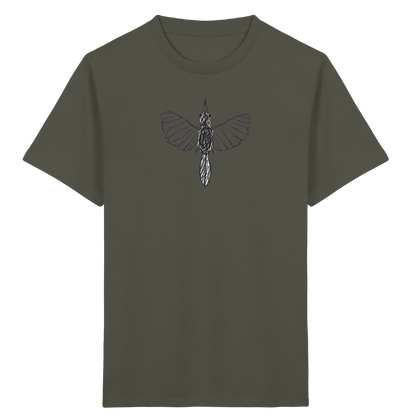 Specht von oben gezeichnet - Kinder Bio T-Shirt