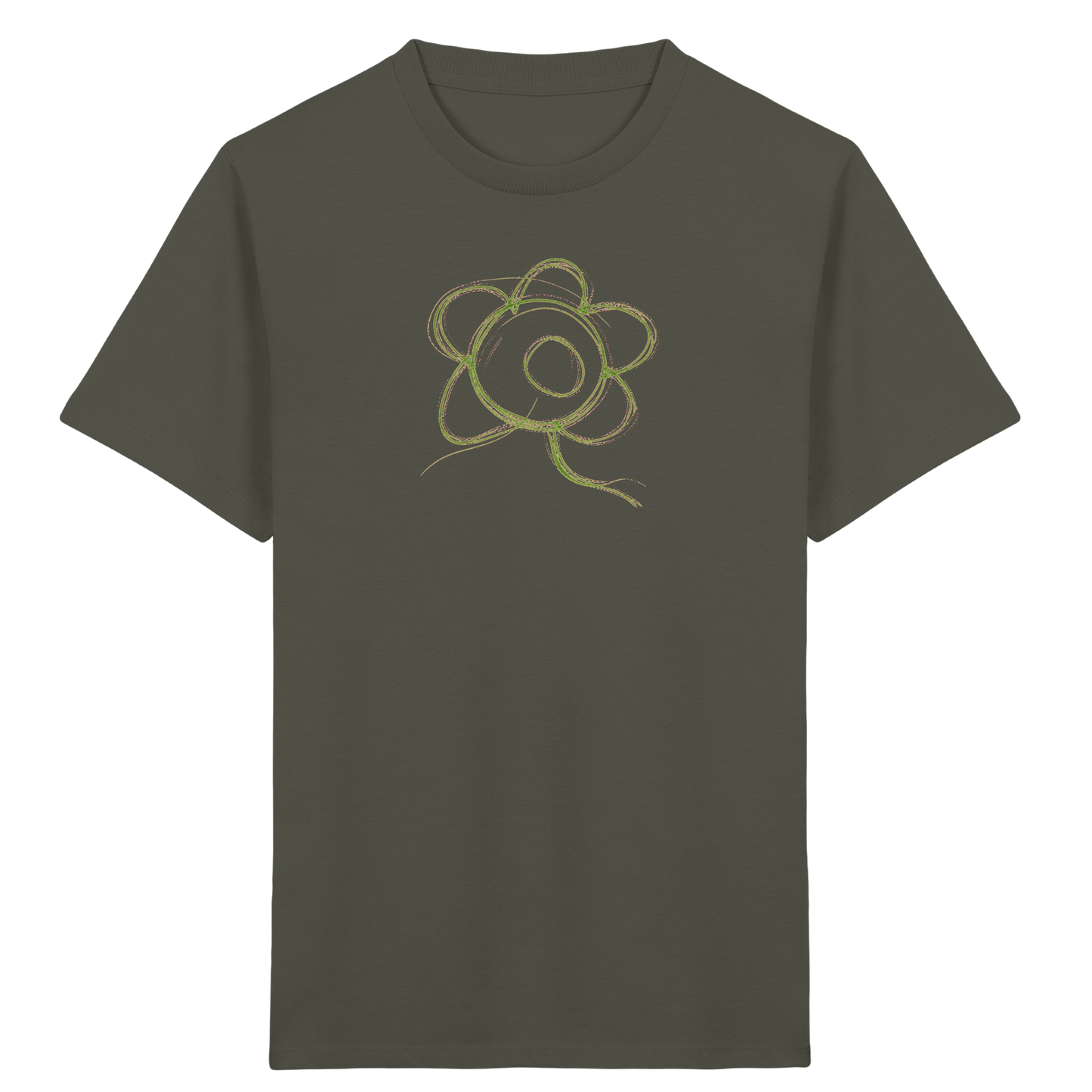 Grüner Kringelkopf für Kinder - Kinder Bio T-Shirt