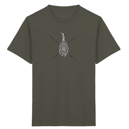 Alpaka von oben - Kinder Bio T-Shirt