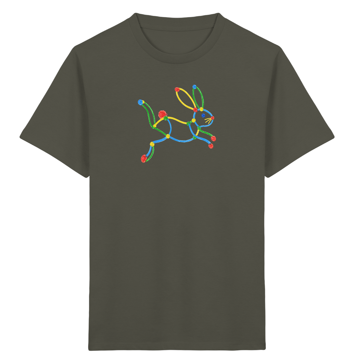 Farbpunkt Hase Kinder Shirt - Kinder Bio T-Shirt