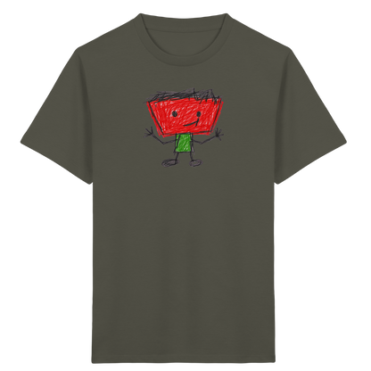 Kritzelkopf mit Zackenhaar - Kinder Bio T-Shirt
