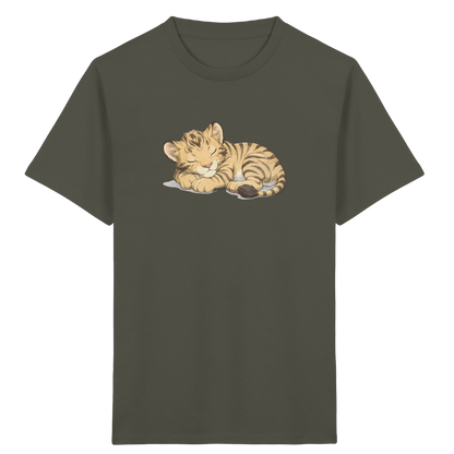 Schlafendes Tigerjunges Kinder T-Shirt - Kinder Bio T-Shirt