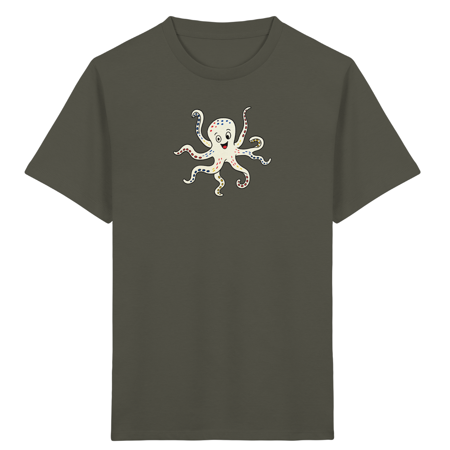 Fröhliches Kraken T-Shirt für Kinder - Kinder Bio T-Shirt