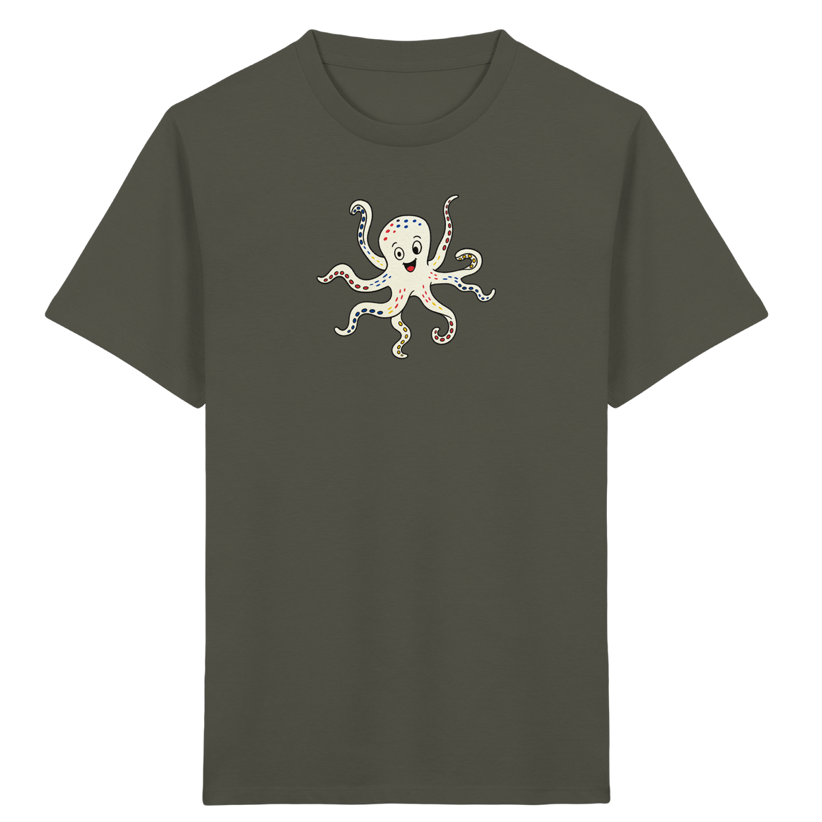 Fröhliches Kraken T-Shirt für Kinder - Kinder Bio T-Shirt