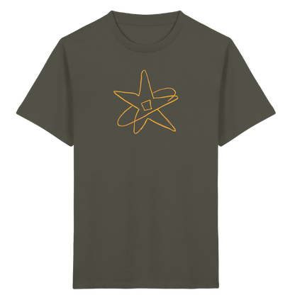 Goldgelber Wackelstern für Kinder - Kinder Bio T-Shirt
