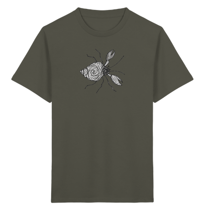 Einsiedlerkrebs von oben gezeichnet - Kinder Bio T-Shirt