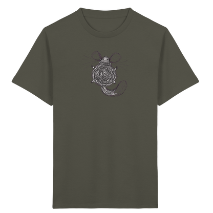 Chinchilla von oben gezeichnet - Kinder Bio T-Shirt